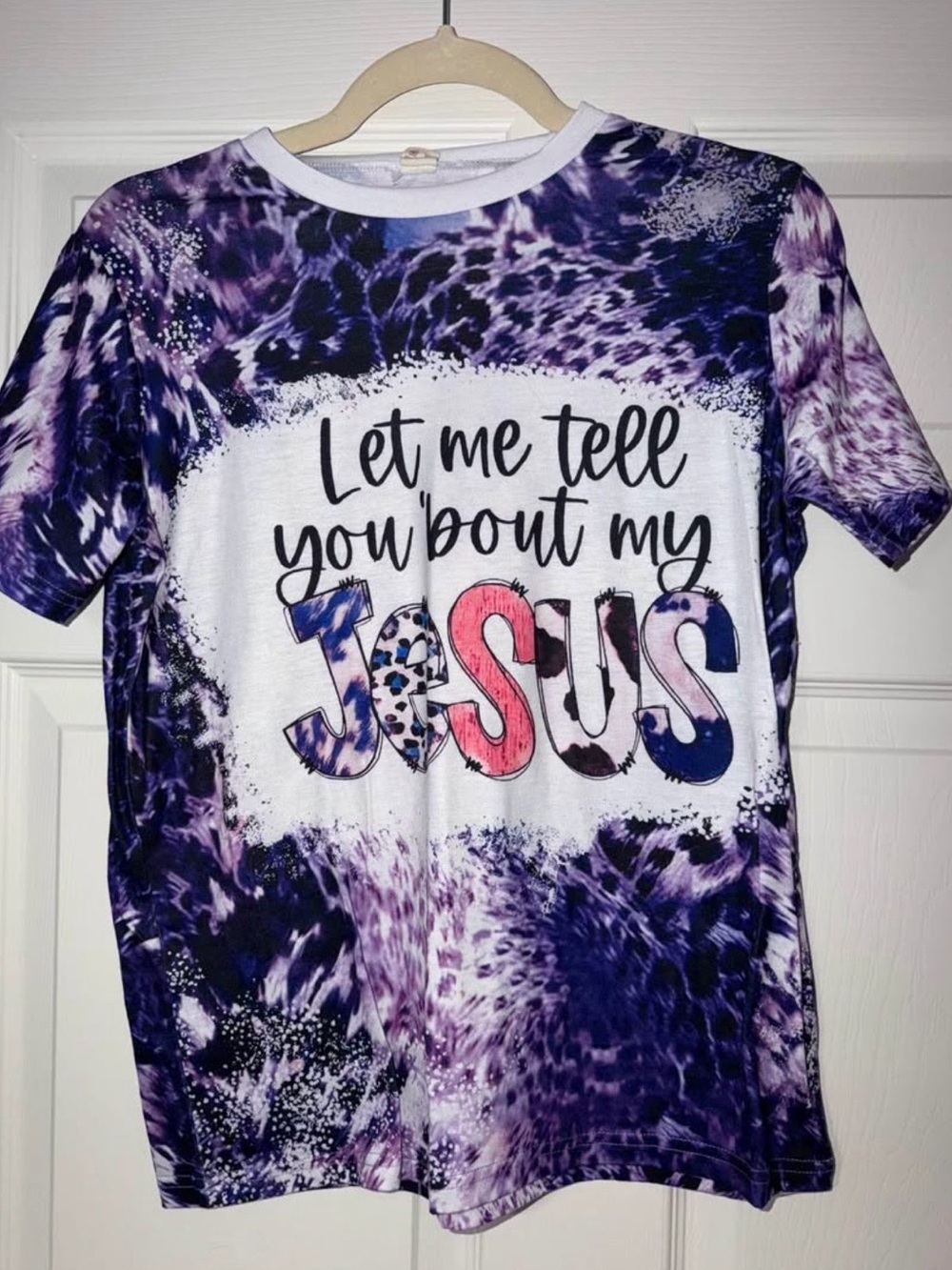 Purple 'Let Me Tell You 'Bout My Jesus' Kids T-Shirt